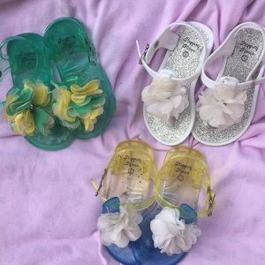 Stepping stone jelly sandals all size5